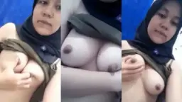 ABG Hijab Ngirim Nenen ke Ayang