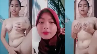 Viral Daun Masih Muda SM_P Tiktoker Hijab Part2